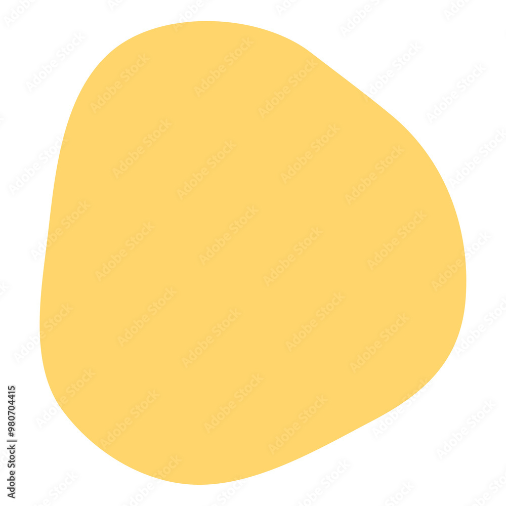 Pastel yellow png shape sticker, irregular design Pastel yellow png shape sticker, irregular design