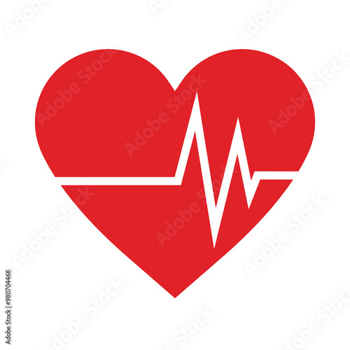 Heart rate png sticker, healthcare illustration, transparent background