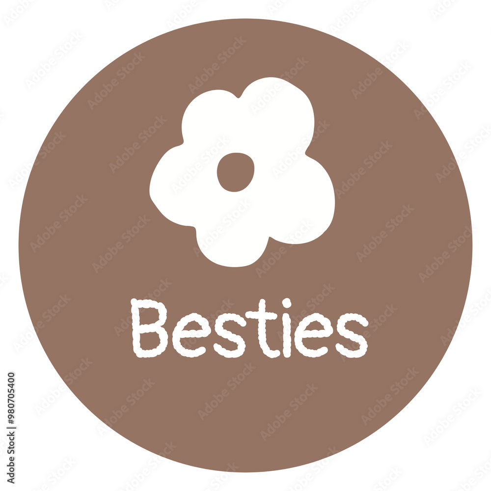 PNG bestie IG story cover template, transparent background PNG bestie IG story cover template, transparent background