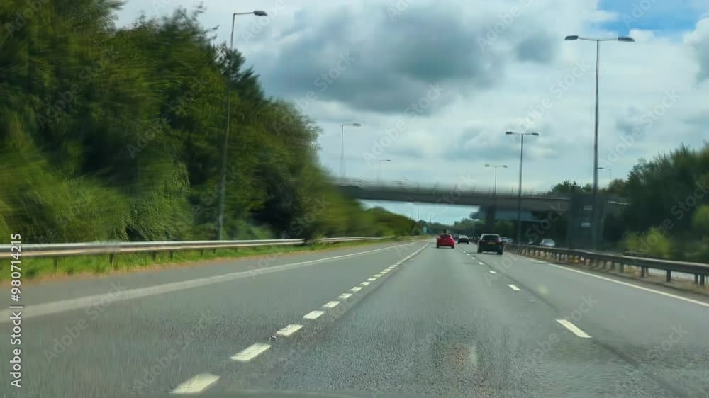 Very Fast Hyperlapse Timelapse with Motion Blur as Cars, Vans, Trucks Traffic Vehicles Passing Over M4 Prince of Wales Bridge Travelling from Wales to England with Blue Sky and Dark Clouds 4K Very Fast Hyperlapse Timelapse with Motion Blur as Cars, Vans, Trucks Traffic Vehicles Passing Over M4 Prince of Wales Bridge Travelling from Wales to England with Blue Sky and Dark Clouds 4K