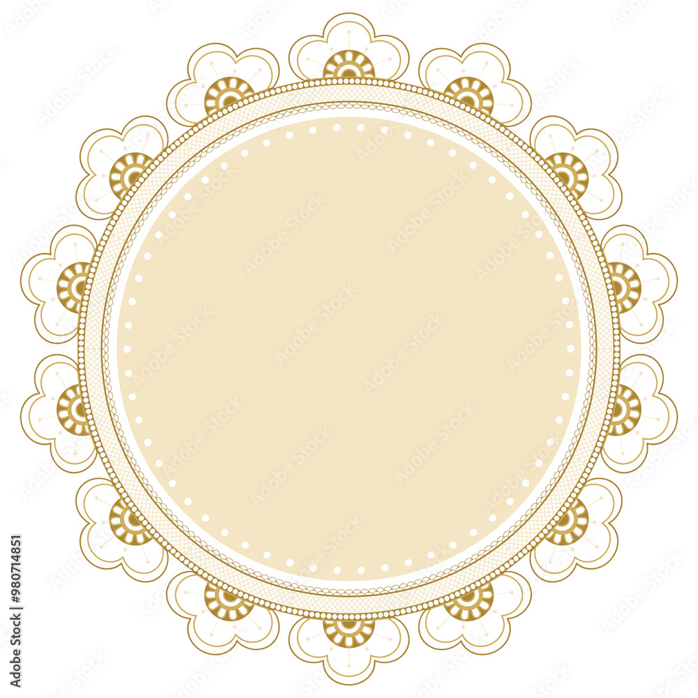 Lace doily frame png transparent, circle shape in classic design Lace doily frame png transparent, circle shape in classic design