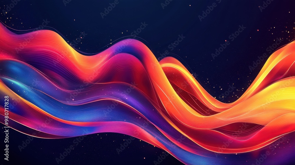 3D rendering of ribbons and silk