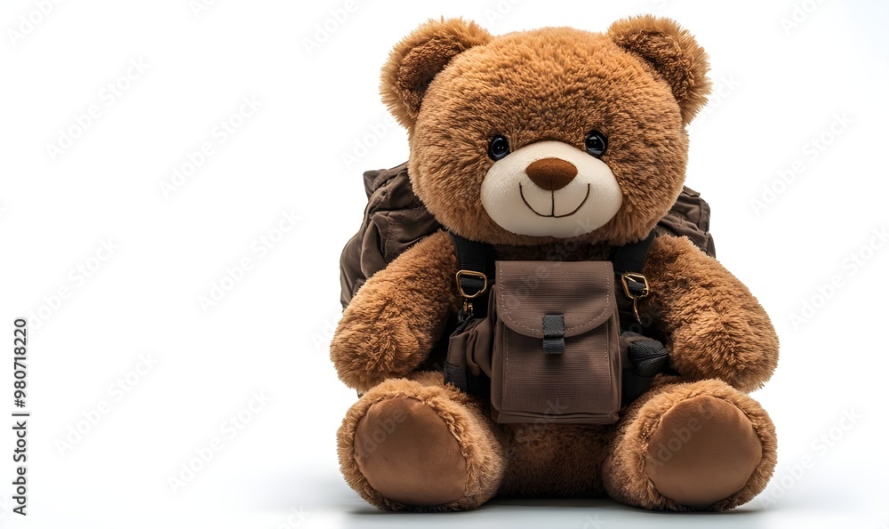Obraz premium a stuffed bear with a backpack
