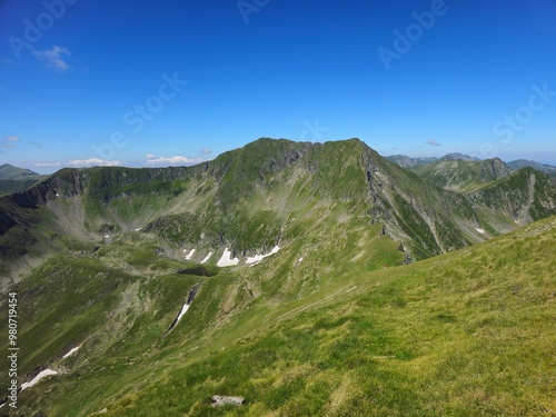 landscape in the summer Romania Fagaras 