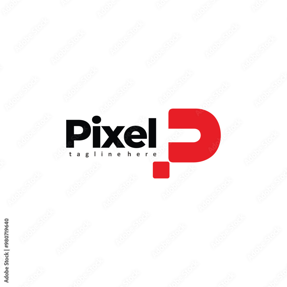 initial letter P logo, pixel illustration, suitable for multimedia logos, transportation, shipping, etc. initial letter P logo, pixel illustration, suitable for multimedia logos, transportation, shipping, etc.