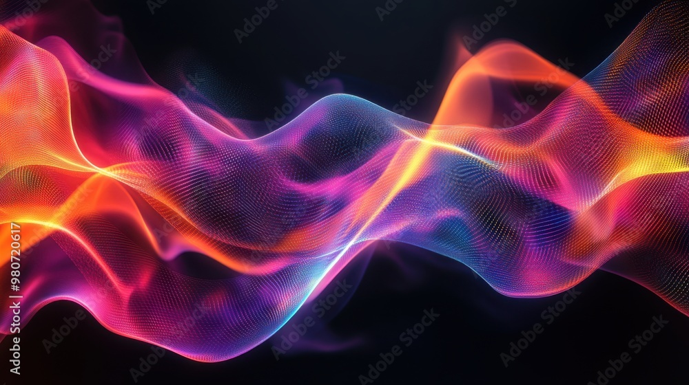 3D rendering of ribbons and silk 3D rendering of ribbons and silk