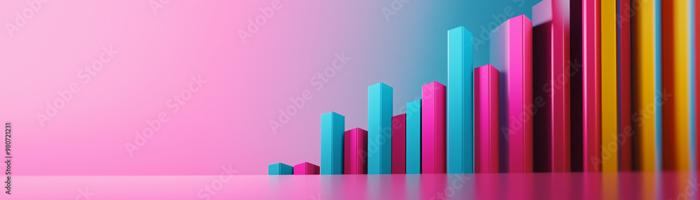 Creative representation of stock market highs and lows, Artistic finance, economics, copy space Creative representation of stock market highs and lows, Artistic finance, economics, copy space