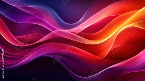 Wallpaper Mural 3D rendering of ribbons and silk Torontodigital.ca