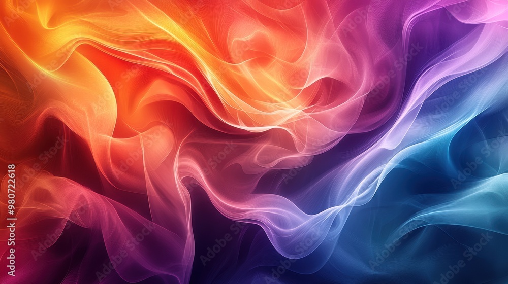3D rendering of ribbons and silk 3D rendering of ribbons and silk