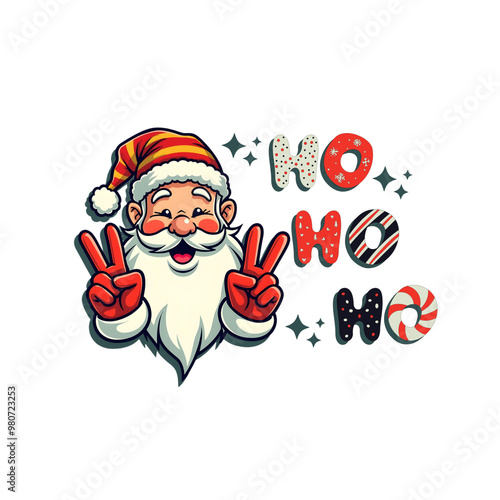 Vászonkép Retro Christmas design