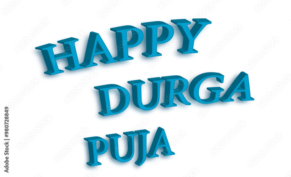 happy durga puja typography happy durga puja typography