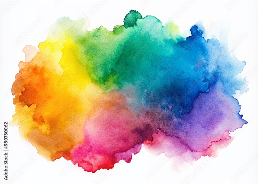 Vibrant, abstract watercolor stain with soft, blended edges and delicate texture, isolated on a clean white background, perfect for creative design elements. Vibrant, abstract watercolor stain with soft, blended edges and delicate texture, isolated on a clean white background, perfect for creative design elements.