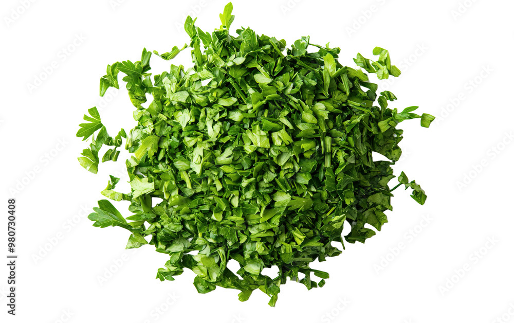 Naklejka premium Dried parsley isolated on white or transparent background