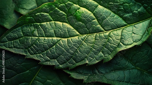 Macro leaves background texture