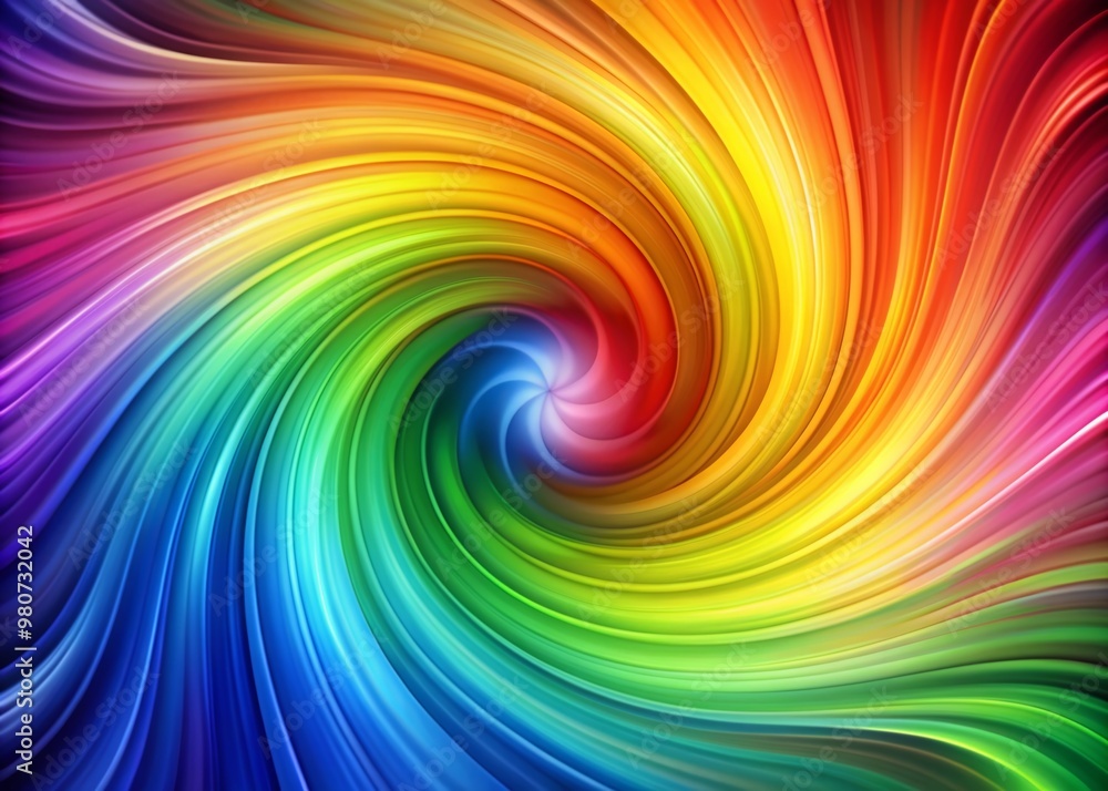 Fototapeta premium Vibrant abstract background featuring a mesmerizing swirl of gradient rainbow colors blending seamlessly into a stunning, eye-catching visual masterpiece.