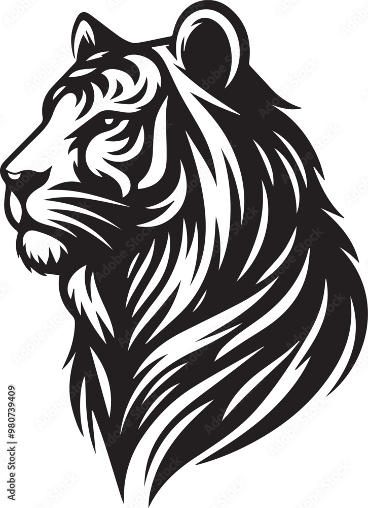 lion mouth silhouette lion mouth silhouette