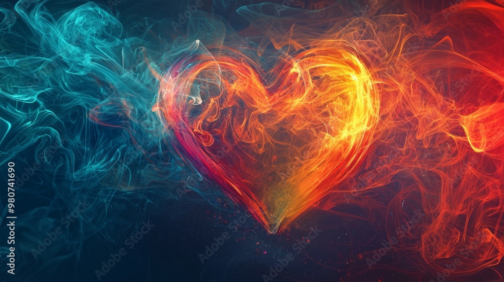 Digital Heartbeat: Abstract Representation of Online Relationships with Flowing Lines and Shapes Digital Heartbeat: Abstract Representation of Online Relationships with Flowing Lines and Shapes