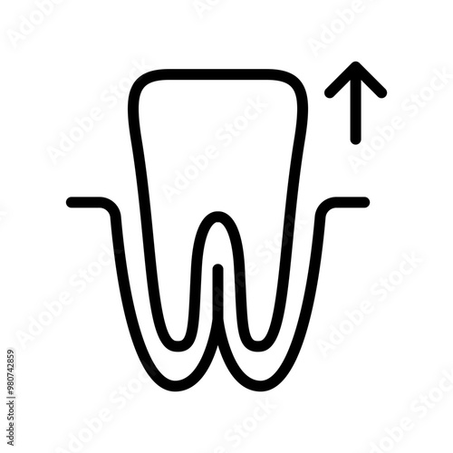 Tooth extraction icon