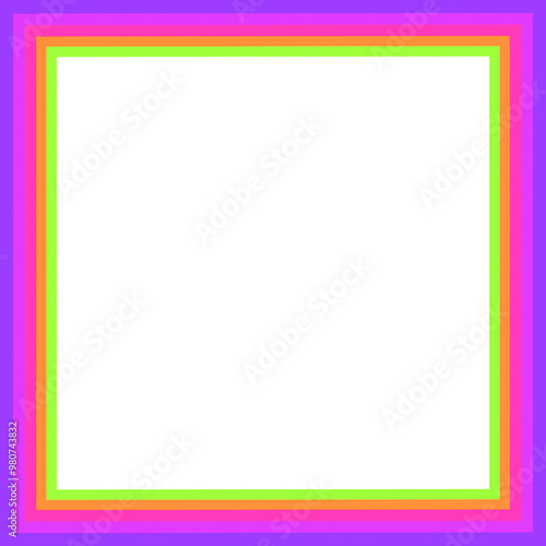 frame, frame isolated on white, colorful frame, frame design, frame png, png, frame sticker, sticker, square, square frame, colorful frame on white, for your design, for image, rainbow frame, rainbow