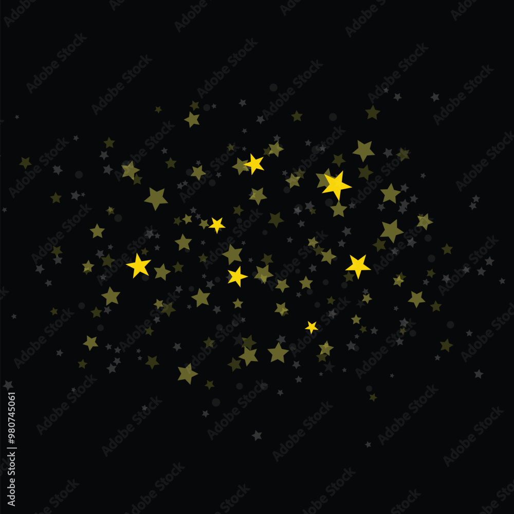 Star confetti on black background. golden casual confetti background. christmas glowing dust background. shining stars. flying confetti Star confetti on black background. golden casual confetti background. christmas glowing dust background. shining stars. flying confetti