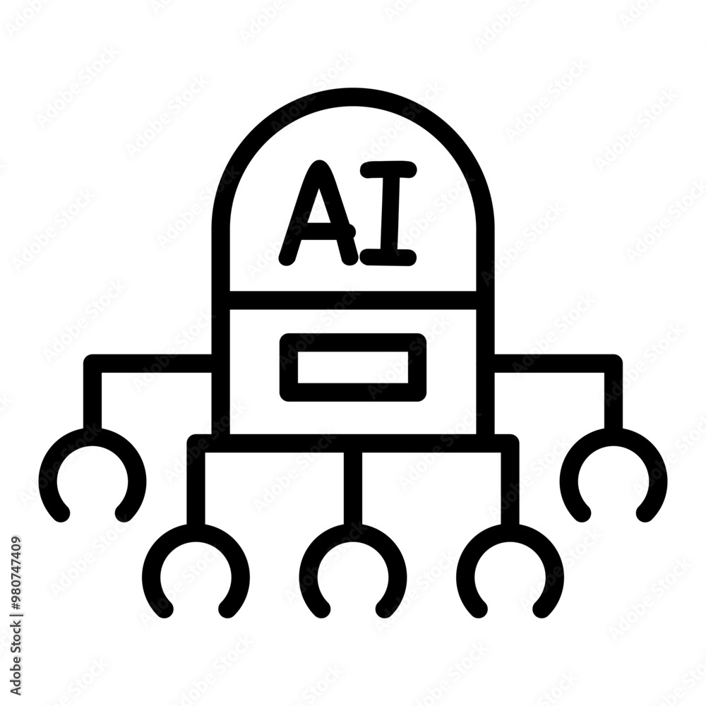 Fototapeta premium Robot icon