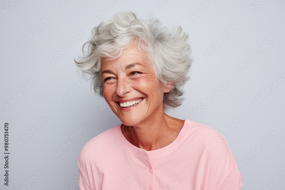 Cheerful old woman portrait laughing wrinkle. Cheerful old woman portrait laughing wrinkle.