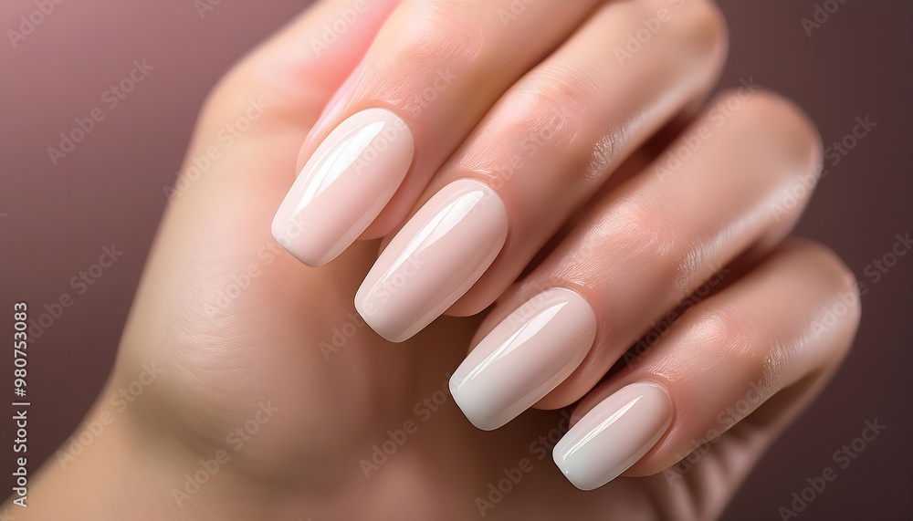 Light pastel nails with a matte finish show off a gradient ombre effect on your hands. Light pastel nails with a matte finish show off a gradient ombre effect on your hands.