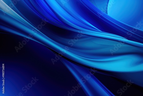 Abstract blue flowing curve backgrounds.