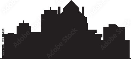 Cityscape Silhouette Illustration