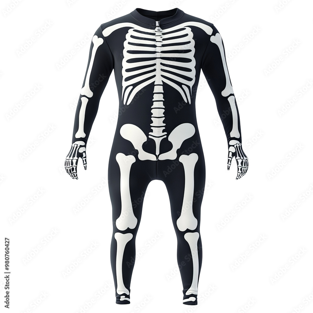 A spooky skeleton costume perfect for Halloween, parties, or themed events, featuring a realistic skeleton print on a black suit. A spooky skeleton costume perfect for Halloween, parties, or themed events, featuring a realistic skeleton print on a black suit.