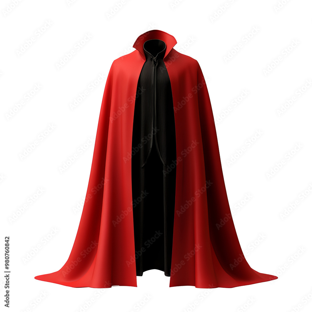 A striking red cloak draped elegantly, perfect for creating a dramatic and mysterious ambiance in various design projects. A striking red cloak draped elegantly, perfect for creating a dramatic and mysterious ambiance in various design projects.