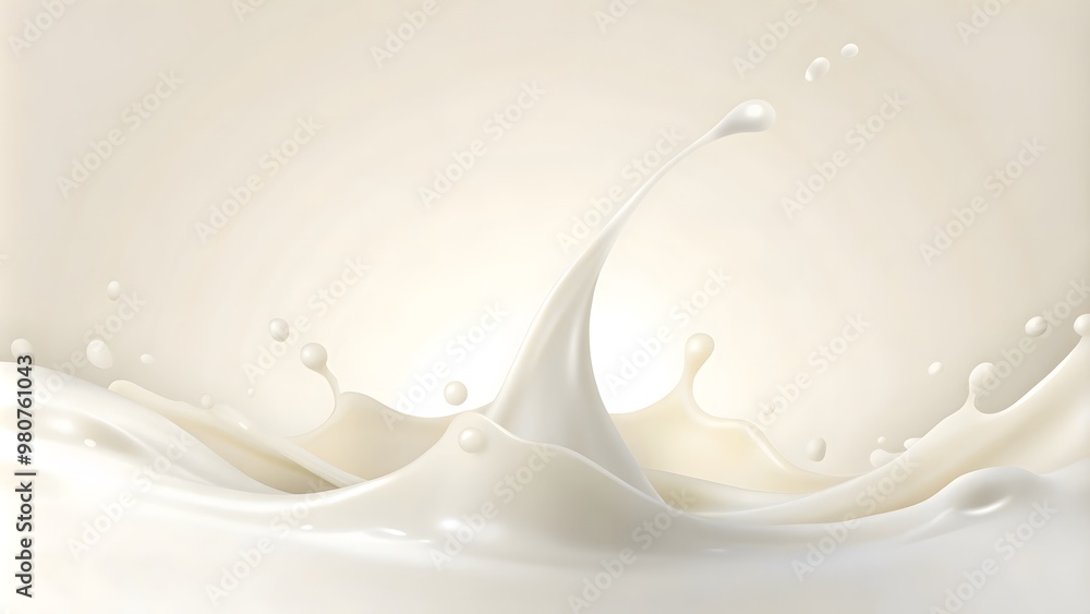 a splash of milk that is being poured abstract background. Generative AI a splash of milk that is being poured abstract background. Generative AI