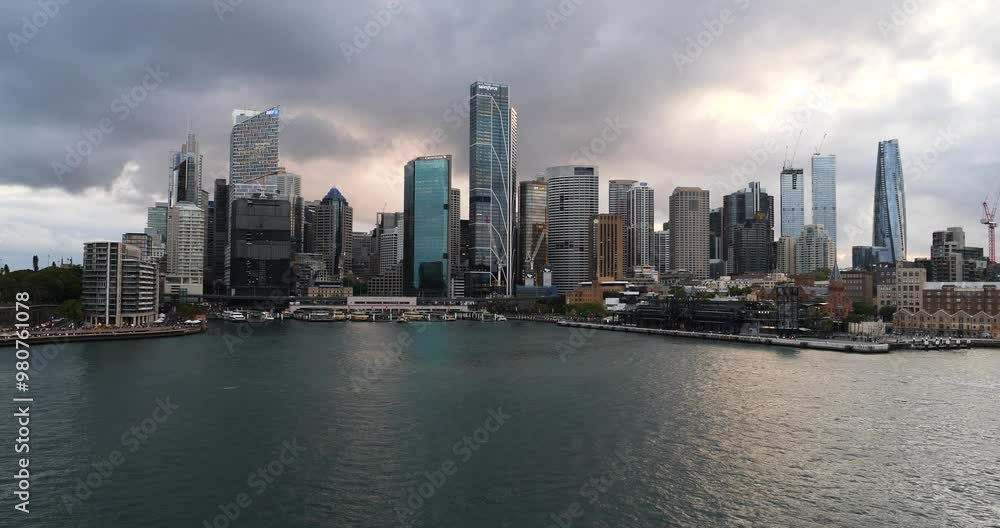 Skyline of the central business district of Sydney, Australia. Skyline of the central business district of Sydney, Australia.