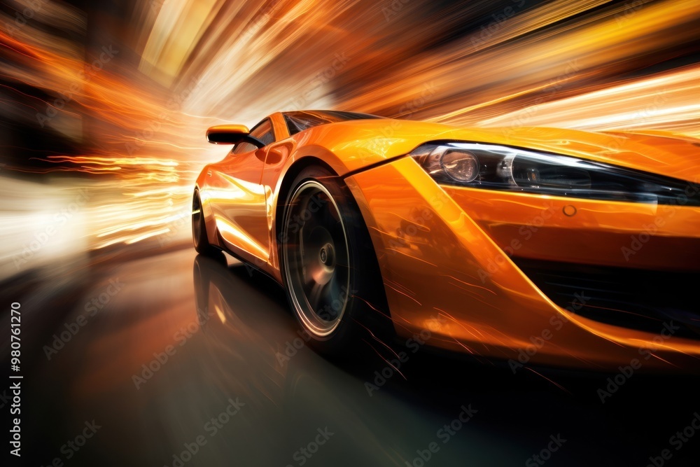 Naklejka premium Speed car vehicle motion wheel.