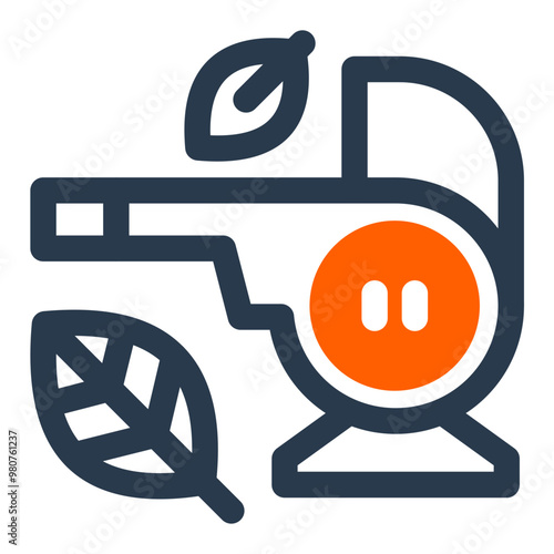 Autumn Leaf Blower Icon photo