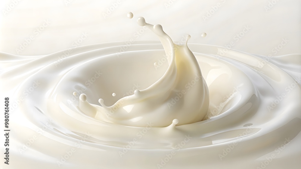 a splash of milk that is being poured abstract background. Generative AI a splash of milk that is being poured abstract background. Generative AI