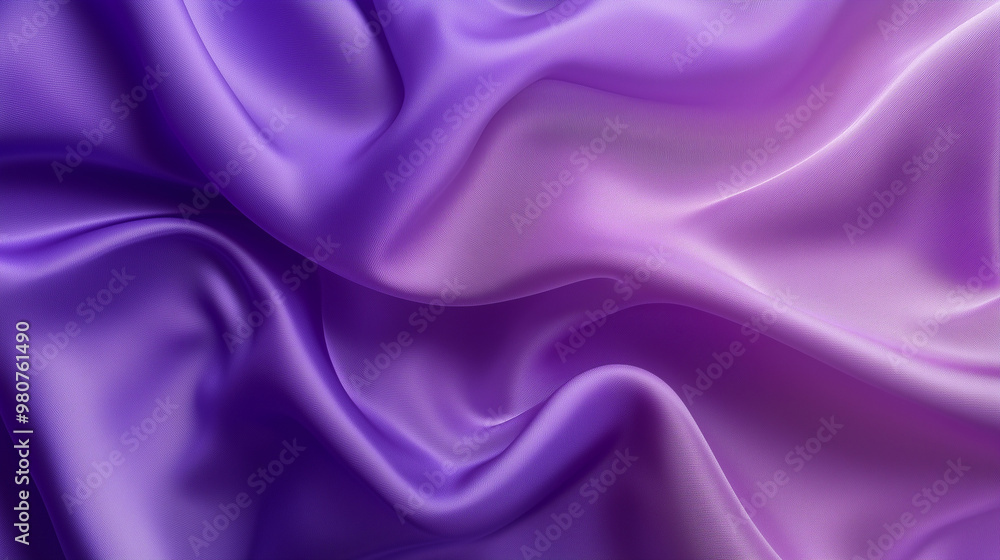 Obraz premium Elegant Draped Silk Fabric in Rich Purple Hues Background