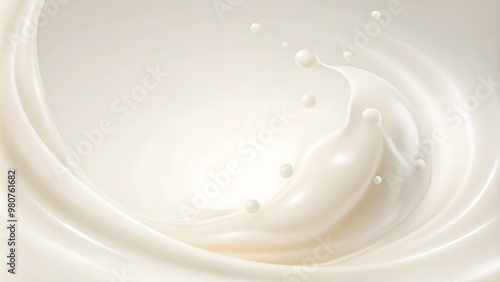 a splash of milk that is being poured abstract background. Generative AI
