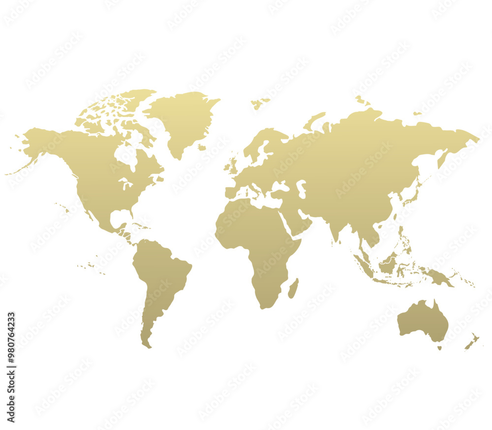 Obraz premium World map modern colors vector, isolated on white background.Travel worldwide, map silhouette, backdrop, earth geography, political,reports,city, infographic, political, concept, outline.