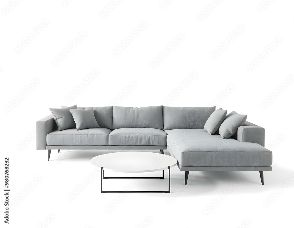 Fototapeta premium sofa isolated on white