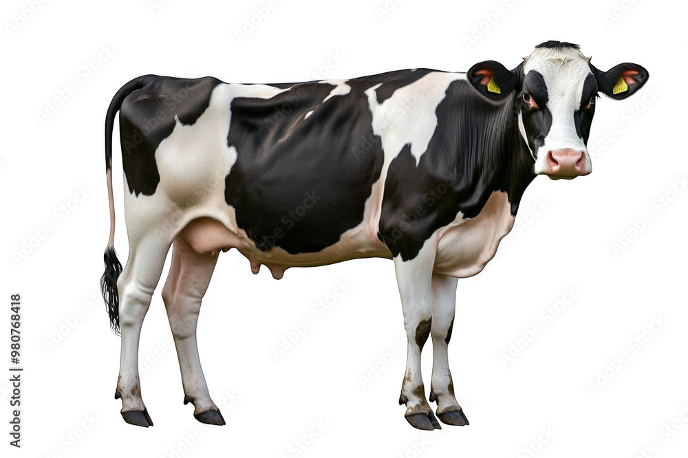 Full-length cow on a transparent background Full-length cow on a transparent background