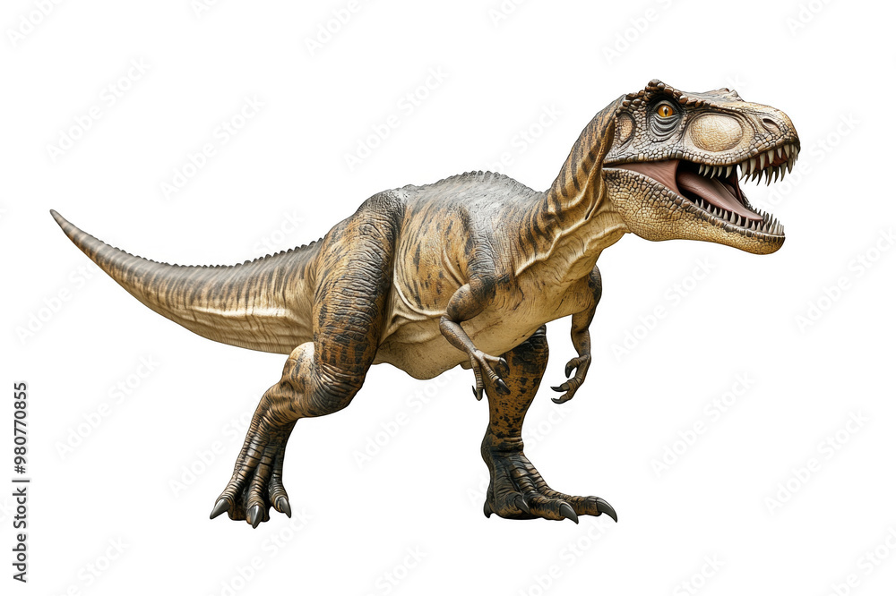 Obraz premium Dinosaur tyrannosaurus full-length on a transparent background