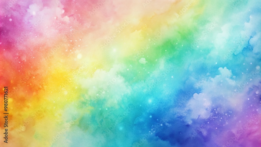Vibrant rainbow pastel ombre digital background featuring soft, blended watercolor gradient hues, perfect for creative projects, blogs, and social media visual art designs.