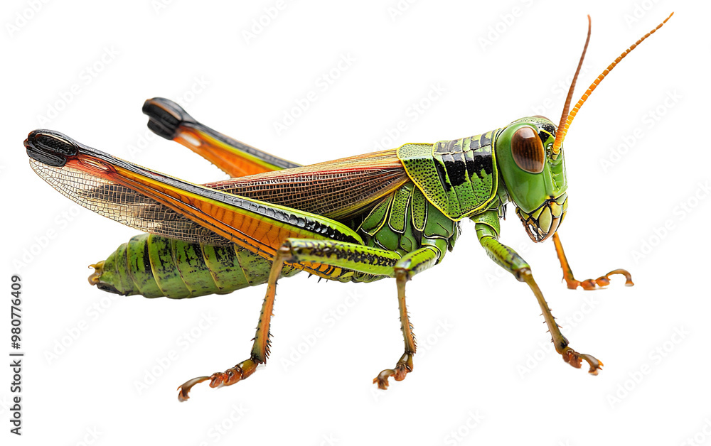 Grasshopper isolated on white or transparent background Grasshopper isolated on white or transparent background