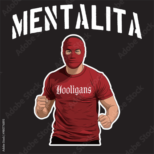 Hooligans sticker vector