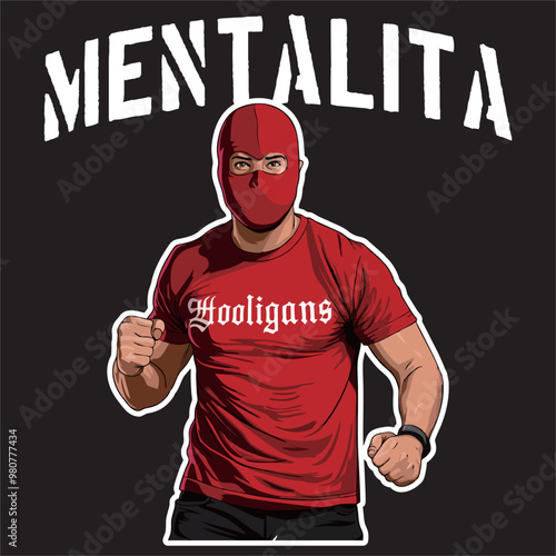 Ultras Hooligans Sticker Vector