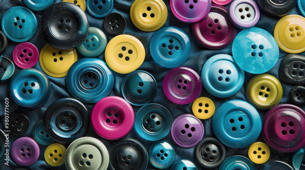 The Colorful Collection of Buttons The Colorful Collection of Buttons