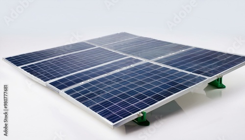 small solar panel white backgraund