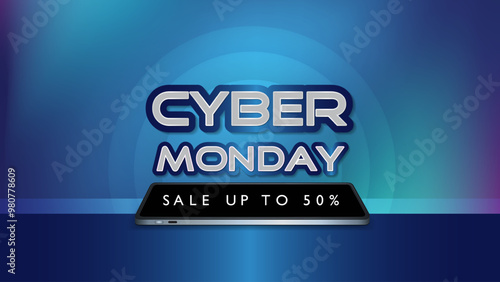 Cyber ​​Monday Banner for Sales Promotion