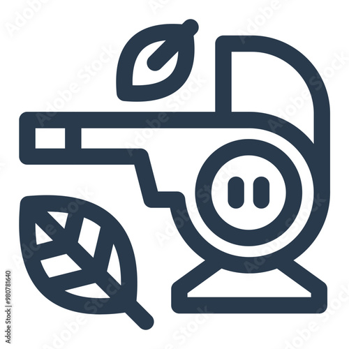 Autumn Leaf Blower Icon